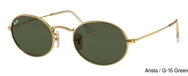 Ray-Ban Sunglasses RB3547 OVAL 001/31