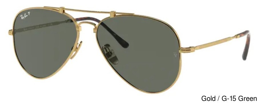 RAY BAN RB3447 919648 Gold Grey Polarized Round 53 mm Men's Sunglasses |  eBay