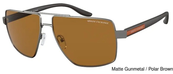 Armani Exchange Grey Square Mens Sunglasses AX4070SF 815881 58