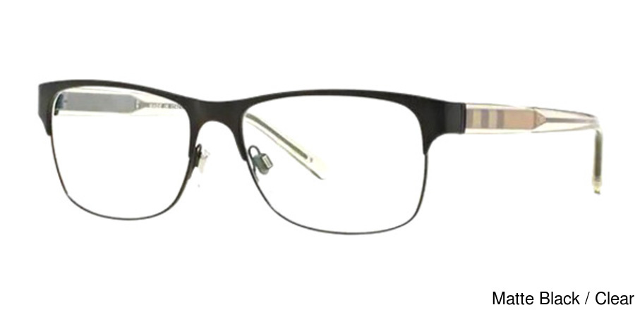 Burberry Eyeglasses BE1289 1007 - Best Price and Available as Prescription  Eyeglasses