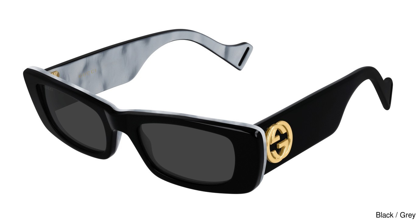 Gucci Grey Butterfly Ladies Sunglasses GG0327S 001 52 889652155777 -  Sunglasses - Jomashop