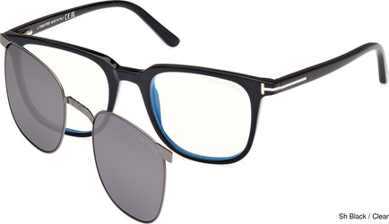 Tom<br/>Ford Eyeglasses FT5916-B 001 Clip-On
