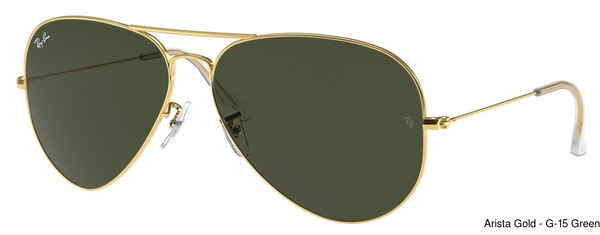 Ray-Ban RB3026 Aviator Large Metal II L2846 view 2